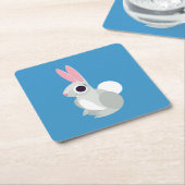 Alice the Rabbit Kartonnen Onderzetters (Schuin)