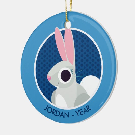 Alice the Rabbit Keramisch Ornament (Links)
