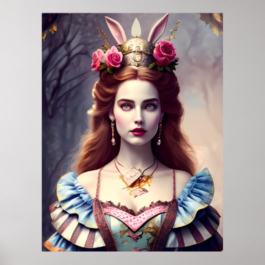 Alice the Rabbit Queen Poster (Voorkant)