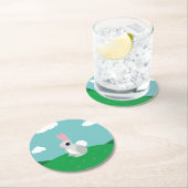 Alice the Rabbit Ronde Kartonnen Onderzetter (Insitu)