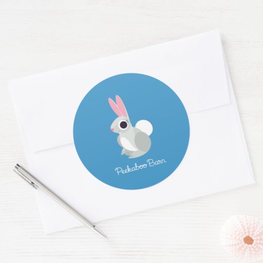 Alice the Rabbit Ronde Sticker (Envelop)