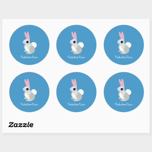 Alice the Rabbit Ronde Sticker (Vel)