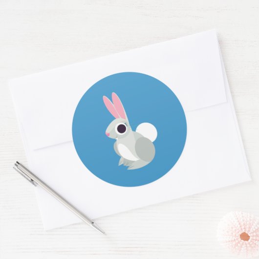 Alice the Rabbit Ronde Sticker (Envelop)