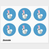 Alice the Rabbit Ronde Sticker (Vel)