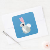 Alice the Rabbit Vierkante Sticker (Envelop)