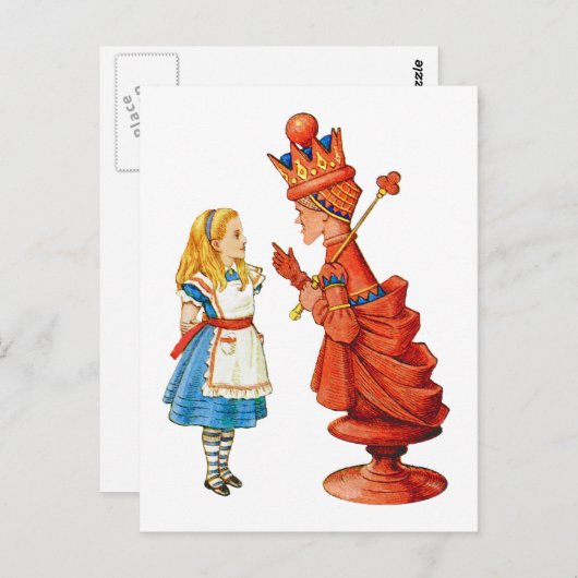 Alice & The Red Queen Briefkaart (Voorkant / Achterkant)