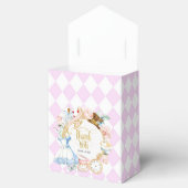 Alice theefeestje wonderland verjaardag paars bedankdoosjes (Geopend)