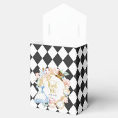 Alice theefeestje wonderland verjaardag paarse gun bedankdoosjes (Geopend)