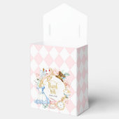 Alice theefeestje wonderland verjaardag paarse gun bedankdoosjes (Geopend)