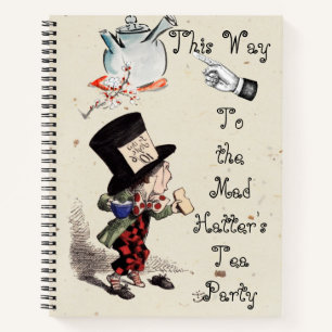 Alice - Theekransje met de gekke hoedenmaker 1865 Notitieboek