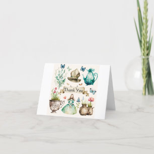 Alice-thema Bedankkaart