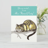 Alice Thgerespecte Party nodigt uit Kaart (Staand voorkant)