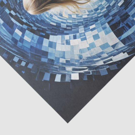 Alice Through the Portal Decoupage Tissuepapier (Detail)