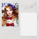 Alice Time houdt het bewegen AI Geproduceerde Kuns Notitiekaartje (Voorkant / Achterkant)