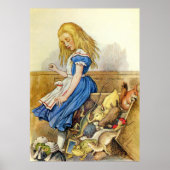 Alice Tips the Jury Box in Wonderland Poster (Voorkant)
