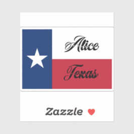 Alice TX-vlag Sticker