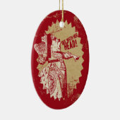  Alice uit met haar hoofd Keramisch Ornament (Rechts)