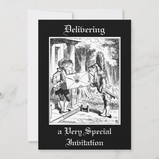 Alice - Uitnodiging van de Duchess om croquet wi t (Voorkant)