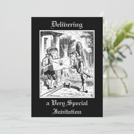 Alice - Uitnodiging van de Duchess om croquet wi t (Staand voorkant)