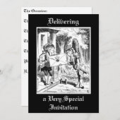 Alice - Uitnodiging van de Duchess om croquet wi t (Voorkant / Achterkant)