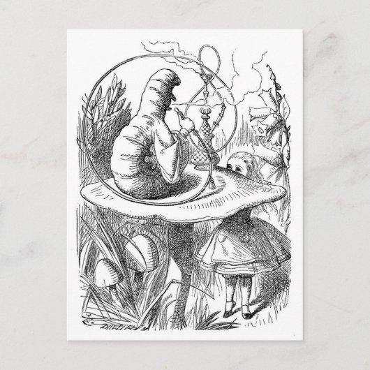 Alice van Tenniel in het Wonderland Briefkaart (Voorkant)