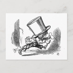 Alice van Tenniel in het Wonderland Briefkaart