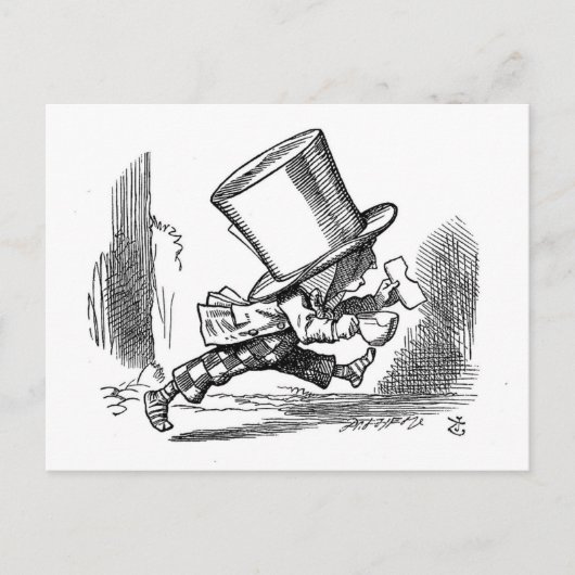 Alice van Tenniel in het Wonderland Briefkaart (Voorkant)