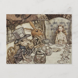 Alice Verjaardag Onverjaardag Konijn Hoedenmaker F Briefkaart