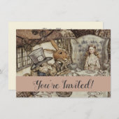 Alice Verjaardag Onverjaardag Konijn Hoedenmaker F Kaart (Voorkant / Achterkant)