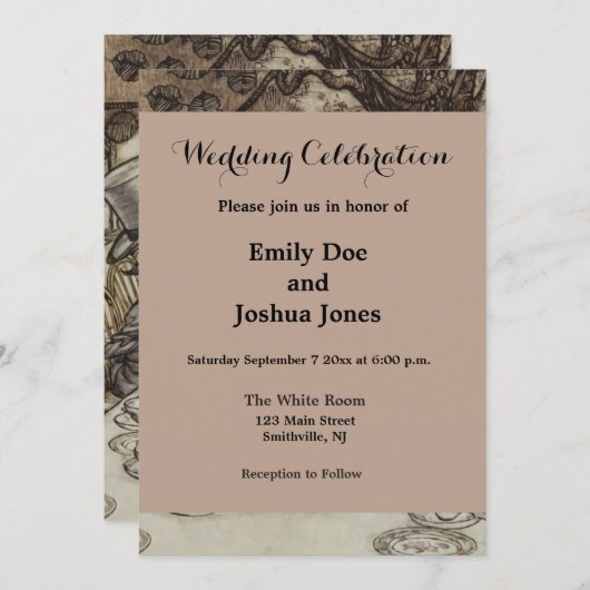 Alice Verjaardag Onverjaardag Konijn Hoedenmaker F Kaart (Voorkant / Achterkant)