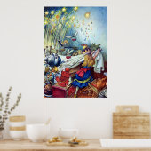 Alice verstoort de tafelposter poster (Keuken)