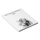 Alice voedt je hoofd Notitieblok (Schuin)