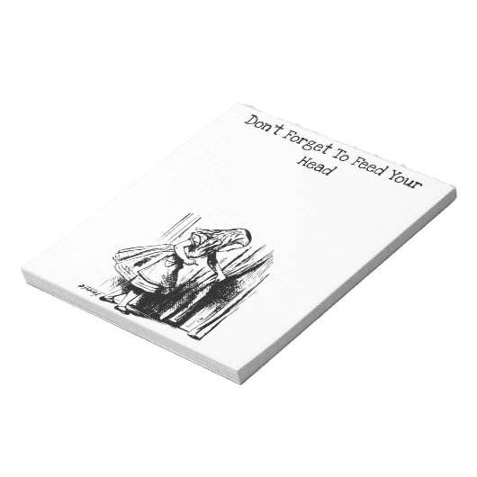 Alice voedt je hoofd Notitieblok (Linkerzijde)