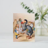 ALICE VOLDOET AAN DE DODO BIRD BRIEFKAART (Staand voorkant)