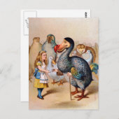 ALICE VOLDOET AAN DE DODO BIRD BRIEFKAART (Voorkant / Achterkant)
