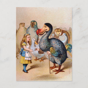 ALICE VOLDOET AAN DE DODO BIRD BRIEFKAART