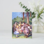 ALICE VOLDOET AAN DE DODO BIRD BRIEFKAART (Staand voorkant)