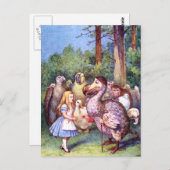 ALICE VOLDOET AAN DE DODO BIRD BRIEFKAART (Voorkant / Achterkant)