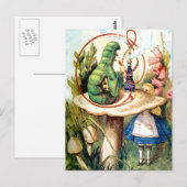 Alice vraagt advies aan een rups briefkaart (Voorkant / Achterkant)