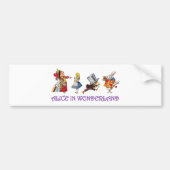 Alice & Vrienden in Wonderland Bumpersticker (Voorkant)