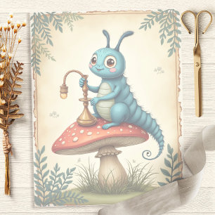 Alice Whimsical Caterpillar Scrapbook Papier