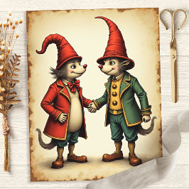 Alice Whimsical Gnomes Scrapbook Papier