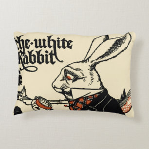 Alice White Rabbit Classic Wonderland Accent Kussen