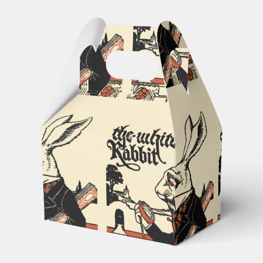 Alice White Rabbit Classic Wonderland Bedankdoosjes (Achterkant)