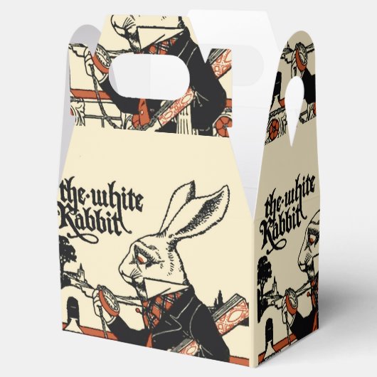 Alice White Rabbit Classic Wonderland Bedankdoosjes (Geopend)