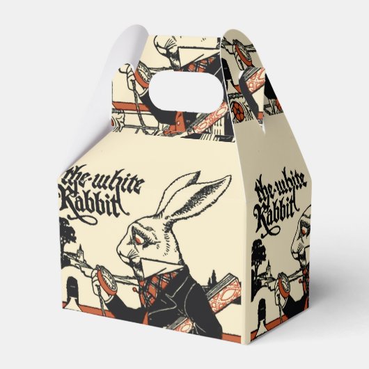 Alice White Rabbit Classic Wonderland Bedankdoosjes (Voorkant Zijde)