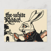 Alice White Rabbit Classic Wonderland Briefkaart (Voorkant)