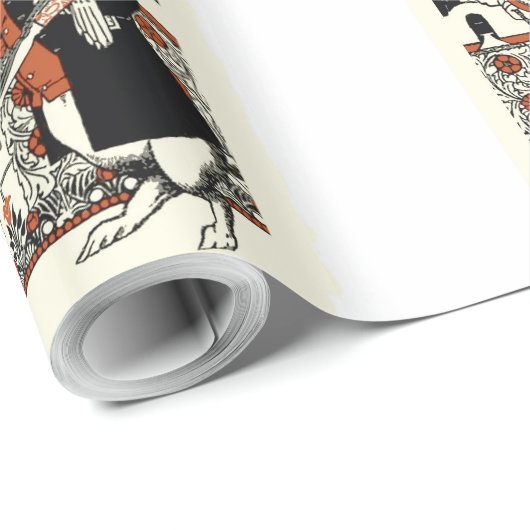 Alice White Rabbit Classic Wonderland Cadeaupapier (Rol Hoek)