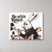 Alice White Rabbit Classic Wonderland Canvas Afdruk (Voorkant)