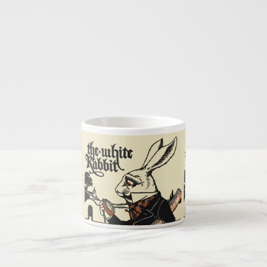 Alice White Rabbit Classic Wonderland Espresso Kop (Voorkant)